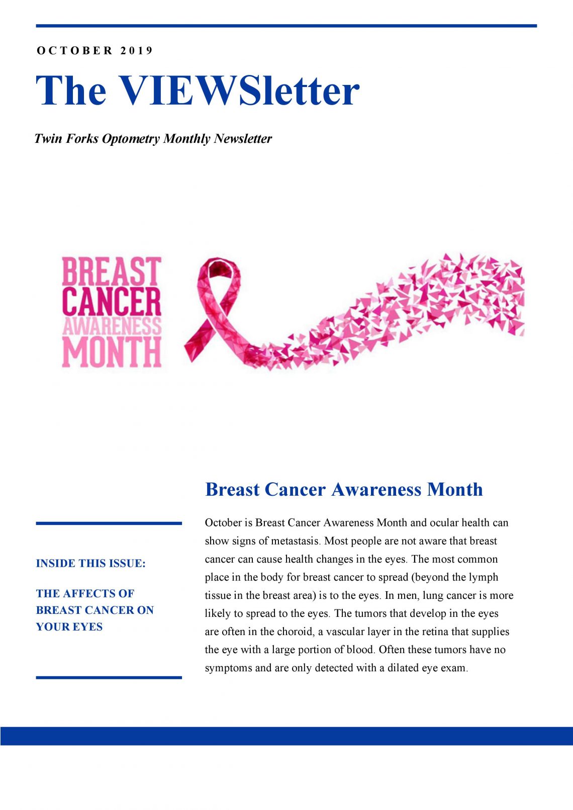October Is Breast Cancer Awareness Month!