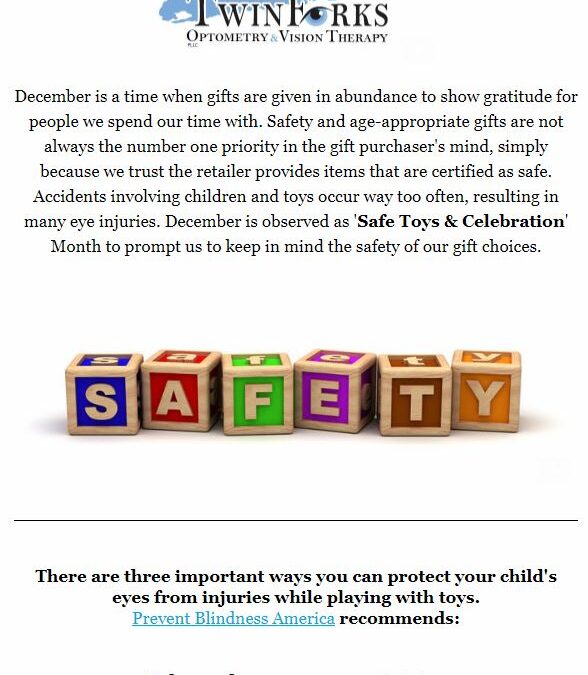 December is ‘Safe Toys & Celebrations’ Month!